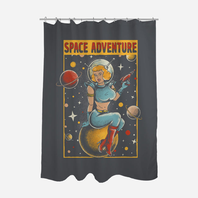 Space Adventure-none polyester shower curtain-Slikfreakdesign