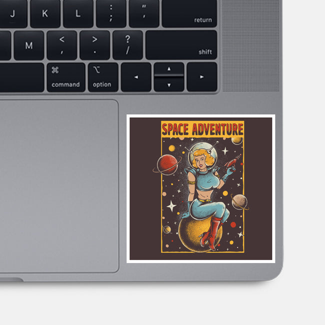 Space Adventure-none glossy sticker-Slikfreakdesign