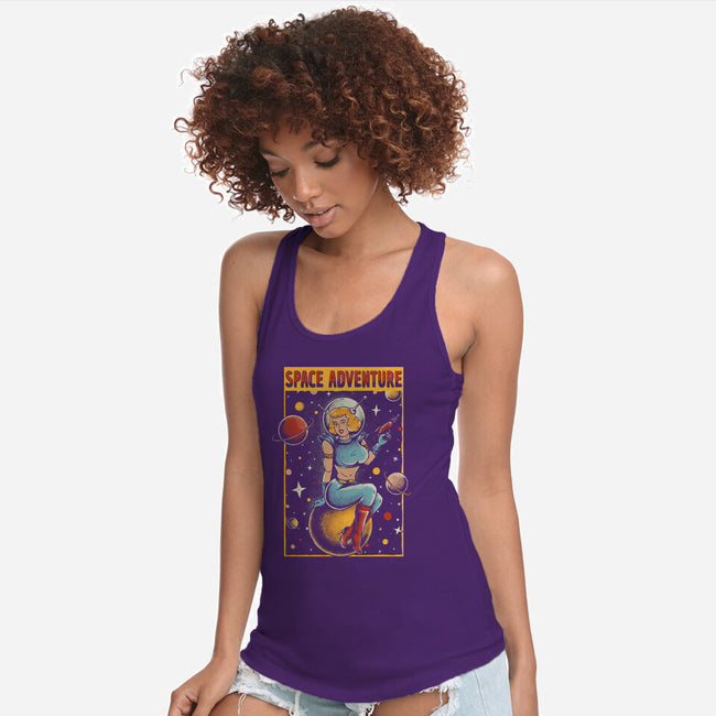 Space Adventure-womens racerback tank-Slikfreakdesign