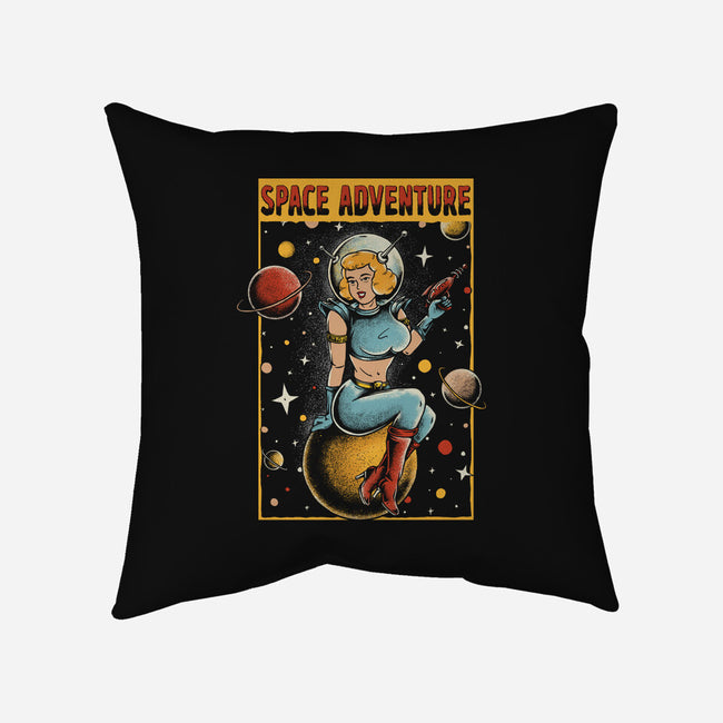 Space Adventure-none removable cover w insert throw pillow-Slikfreakdesign