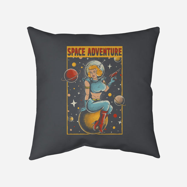 Space Adventure-none removable cover w insert throw pillow-Slikfreakdesign