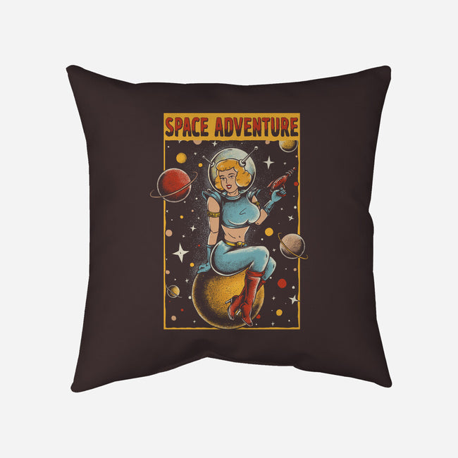 Space Adventure-none removable cover w insert throw pillow-Slikfreakdesign