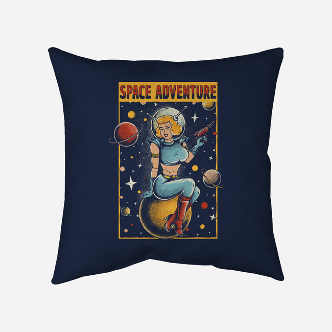 Space Adventure-none removable cover w insert throw pillow-Slikfreakdesign