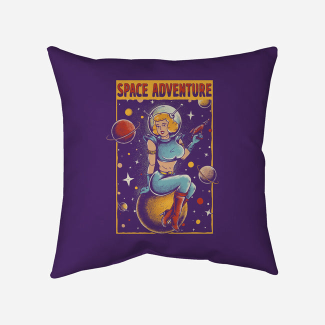 Space Adventure-none removable cover w insert throw pillow-Slikfreakdesign