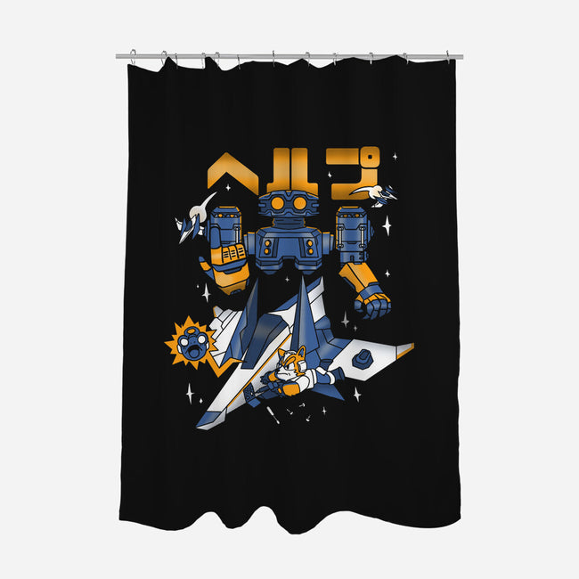 Space Troubles-none polyester shower curtain-estudiofitas