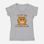 Only Here For The Alibi-womens v-neck tee-kg07