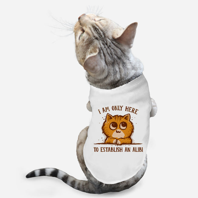 Only Here For The Alibi-cat basic pet tank-kg07