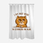 Only Here For The Alibi-none polyester shower curtain-kg07