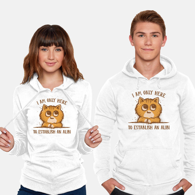 Only Here For The Alibi-unisex pullover sweatshirt-kg07