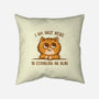 Only Here For The Alibi-none removable cover w insert throw pillow-kg07