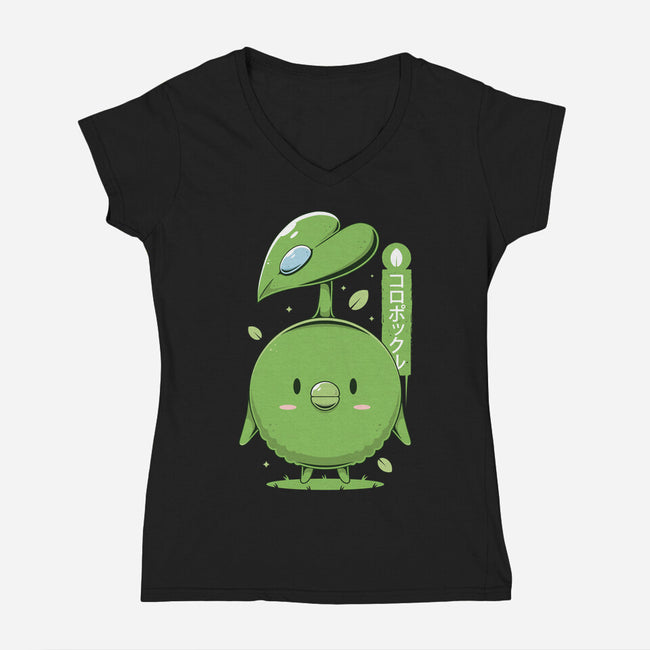 Korpokkur-womens v-neck tee-Alundrart