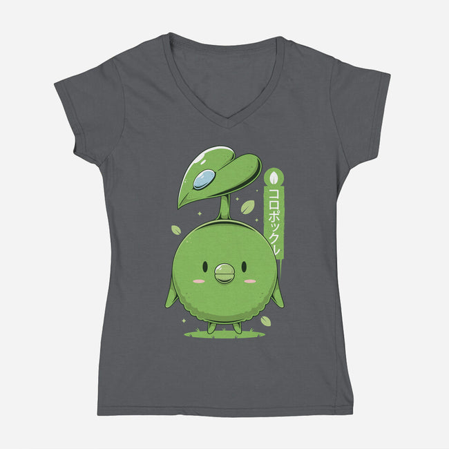 Korpokkur-womens v-neck tee-Alundrart