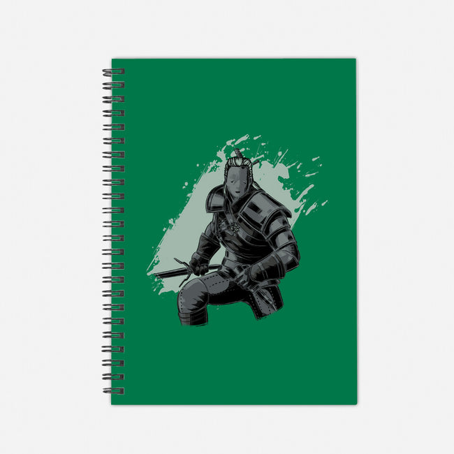 Dark Geralt-none dot grid notebook-xMorfina