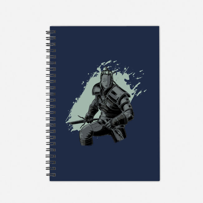Dark Geralt-none dot grid notebook-xMorfina