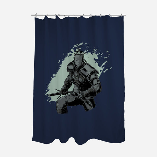 Dark Geralt-none polyester shower curtain-xMorfina