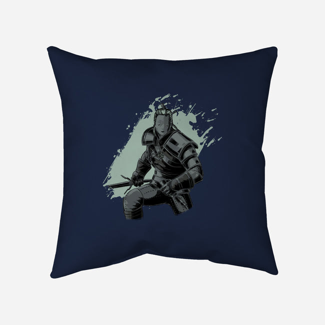Dark Geralt-none removable cover throw pillow-xMorfina