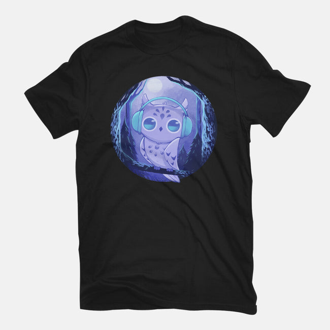 Owl Music-womens fitted tee-ricolaa