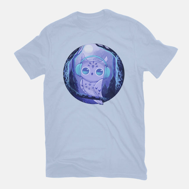 Owl Music-unisex basic tee-ricolaa