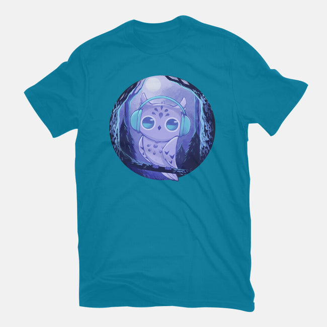 Owl Music-womens fitted tee-ricolaa