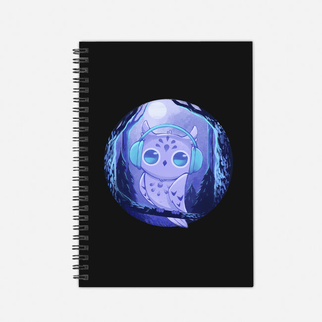 Owl Music-none dot grid notebook-ricolaa