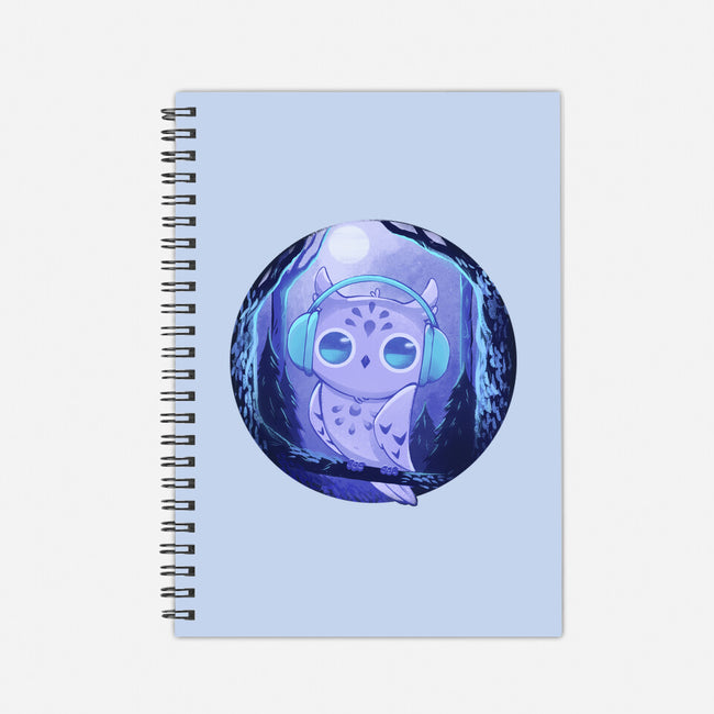 Owl Music-none dot grid notebook-ricolaa