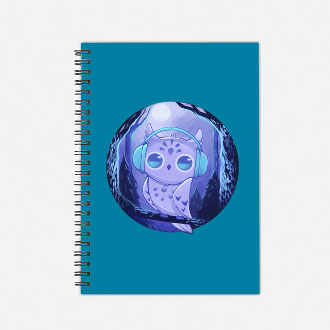 Owl Music-none dot grid notebook-ricolaa