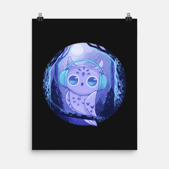 Owl Music-none matte poster-ricolaa