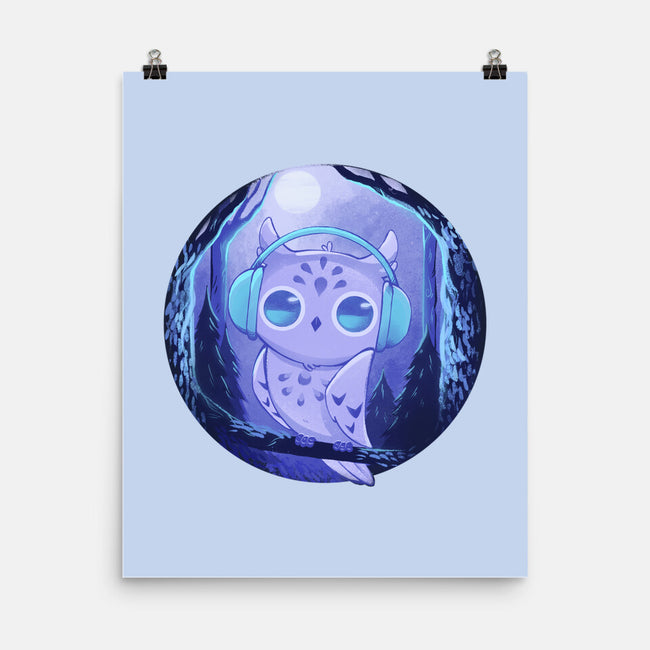 Owl Music-none matte poster-ricolaa