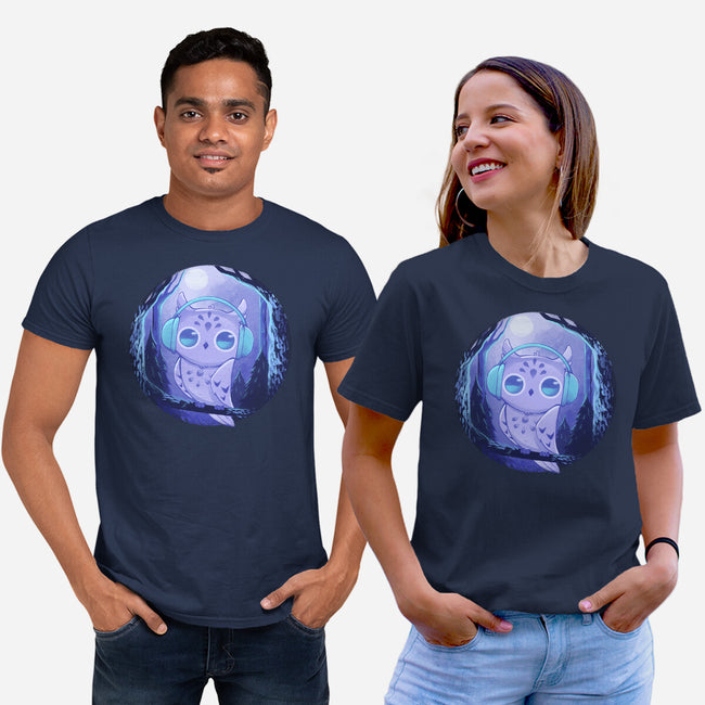 Owl Music-unisex basic tee-ricolaa