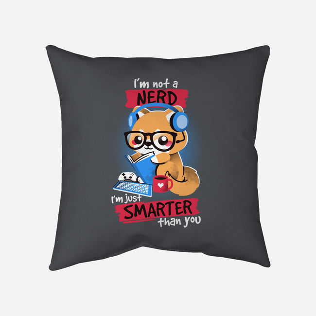 Not a Nerd-none removable cover throw pillow-NemiMakeit