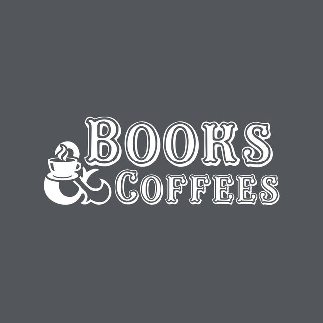 Books And Coffees-womens basic tee-DrMonekers