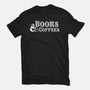 Books And Coffees-womens basic tee-DrMonekers