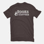 Books And Coffees-womens basic tee-DrMonekers