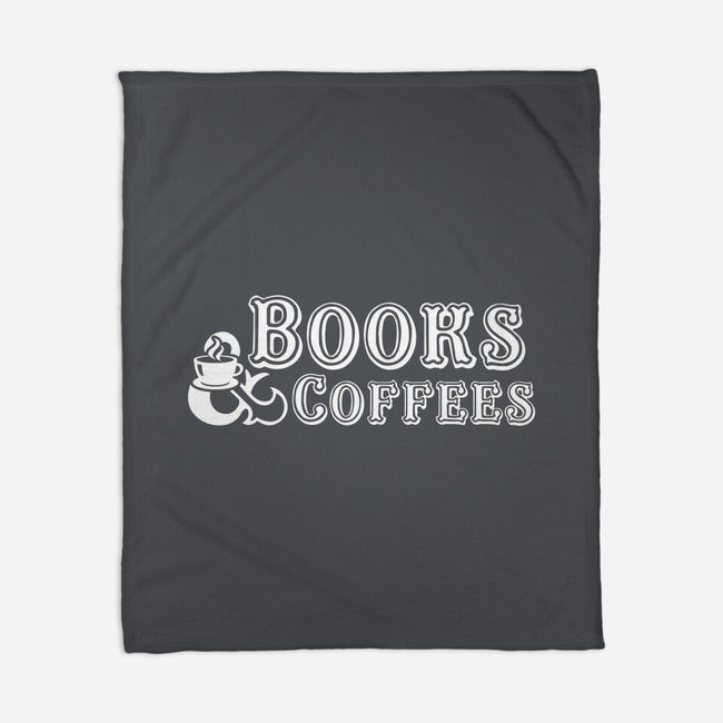 Books And Coffees-none fleece blanket-DrMonekers