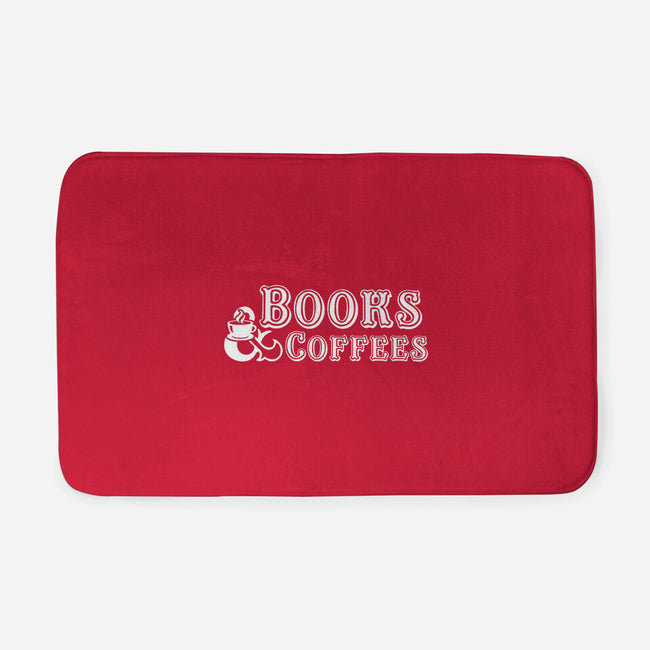 Books And Coffees-none memory foam bath mat-DrMonekers