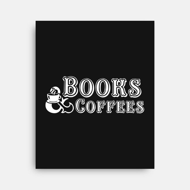 Books And Coffees-none stretched canvas-DrMonekers