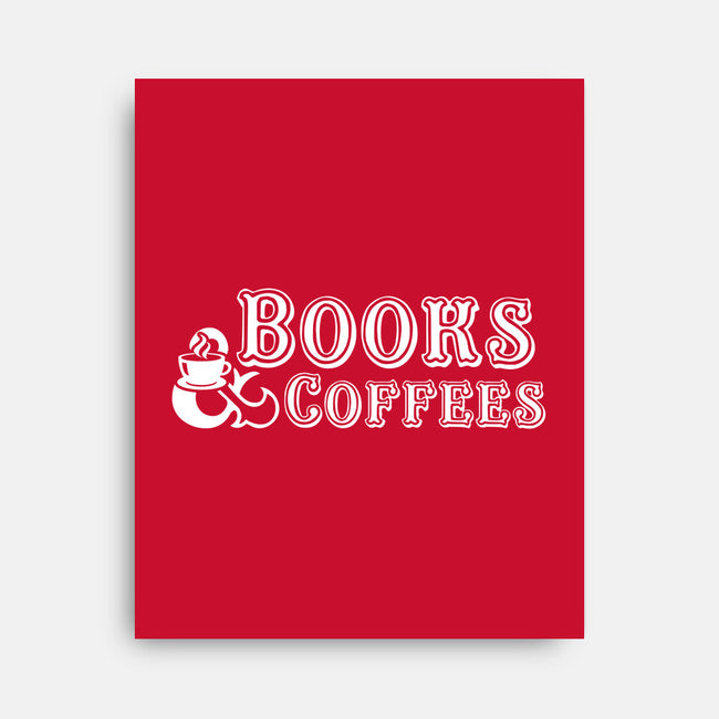 Books And Coffees-none stretched canvas-DrMonekers