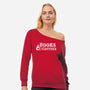 Books And Coffees-womens off shoulder sweatshirt-DrMonekers