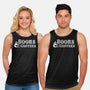 Books And Coffees-unisex basic tank-DrMonekers