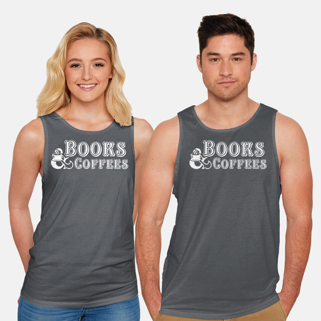 Books And Coffees-unisex basic tank-DrMonekers