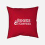 Books And Coffees-none removable cover w insert throw pillow-DrMonekers