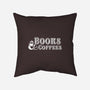 Books And Coffees-none removable cover throw pillow-DrMonekers