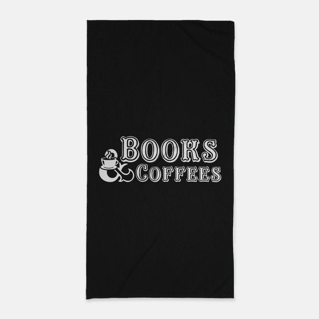 Books And Coffees-none beach towel-DrMonekers