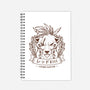 Red XIII Cosmo Canyon-none dot grid notebook-Alundrart