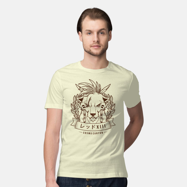 Red XIII Cosmo Canyon-mens premium tee-Alundrart