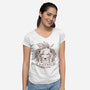 Red XIII Cosmo Canyon-womens v-neck tee-Alundrart