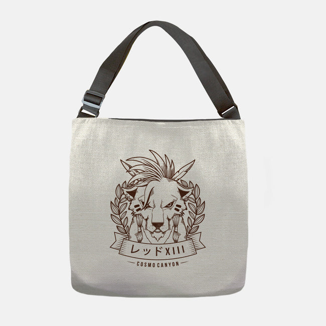 Red XIII Cosmo Canyon-none adjustable tote-Alundrart