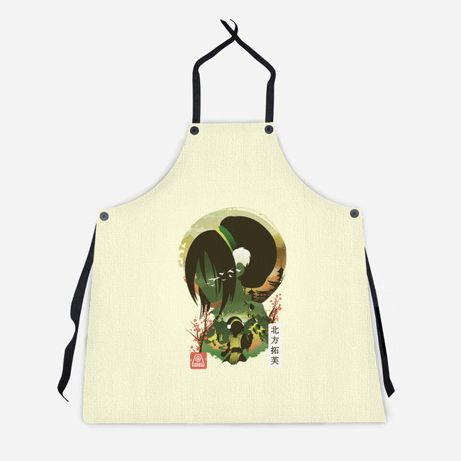 Ukiyo E Earthbender-unisex kitchen apron-dandingeroz