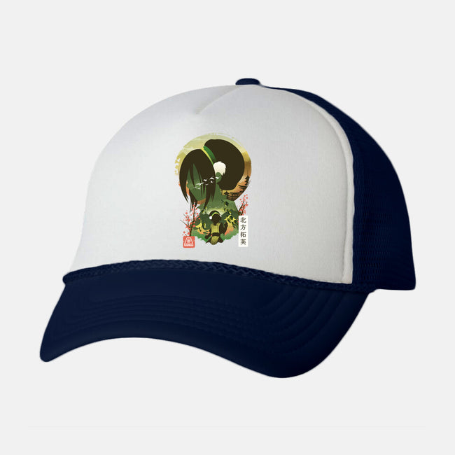 Ukiyo E Earthbender-unisex trucker hat-dandingeroz