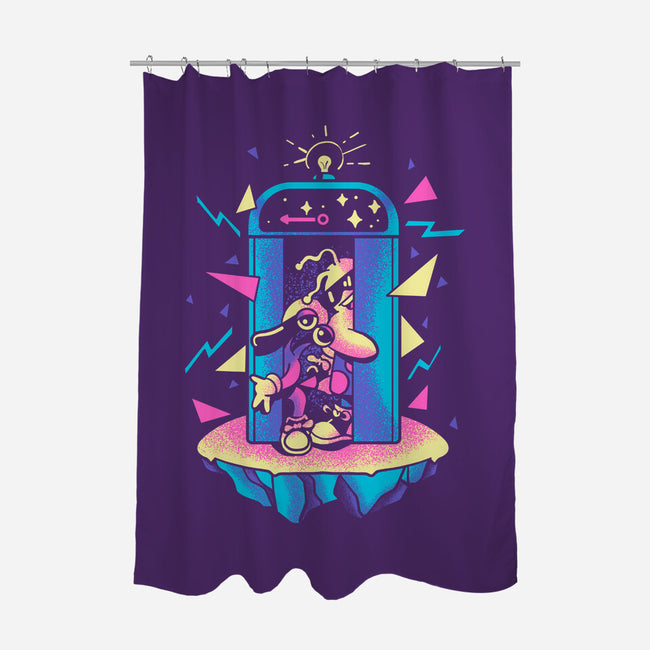 Going Home-none polyester shower curtain-Sketchdemao